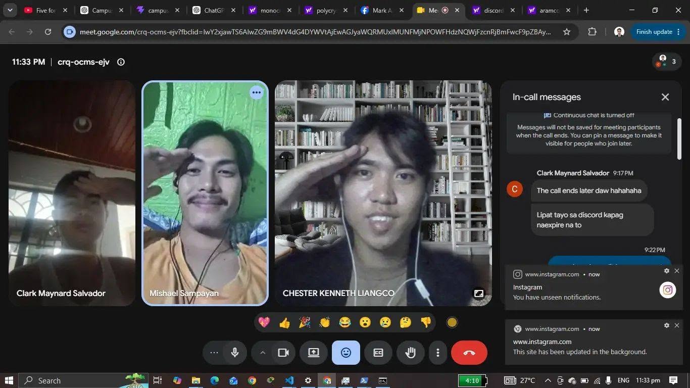Founder, Co-Founder, and supporting members in an online meeting